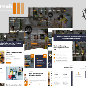 Clean Break - Free Cleaning Services WordPress Theme