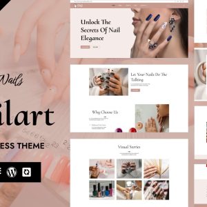 Nails - Nail Salon & Nail Art WordPress Elementor Theme WordPress Theme